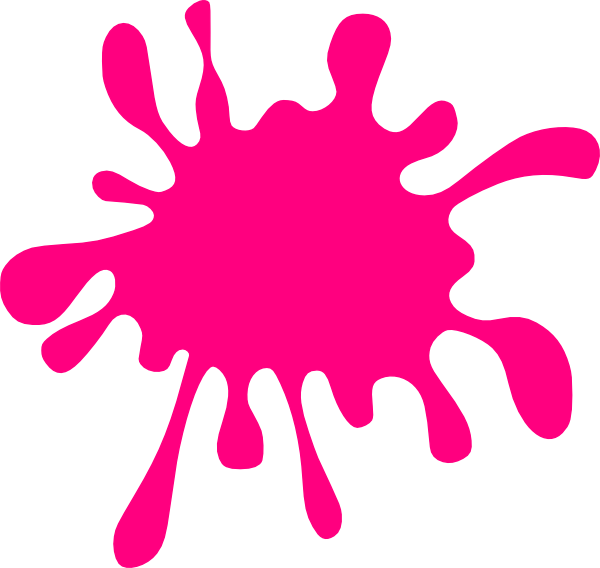 600x568 Splatter Paint Splash Pink Splatter Clip Art Illustration Ii