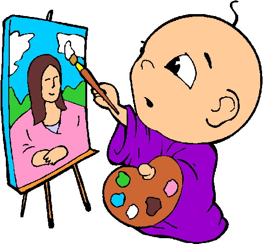 544x502 Baby Paint Clipart