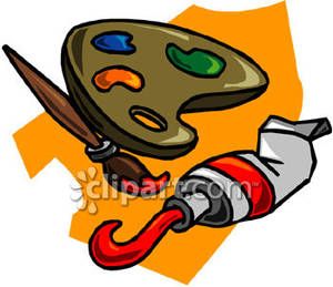 300x259 Paint Palette Black And White Clipart