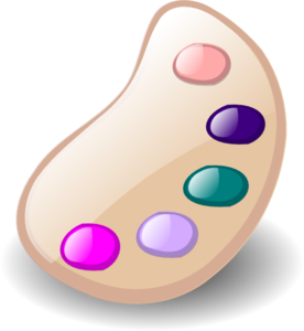 276x300 Pastel Palette Clip Art
