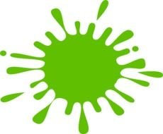 230x190 Green Paint Splatter Clip Art N37 Free Image
