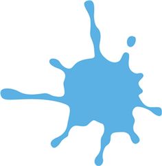 236x242 Blue Paint Blob Clipart