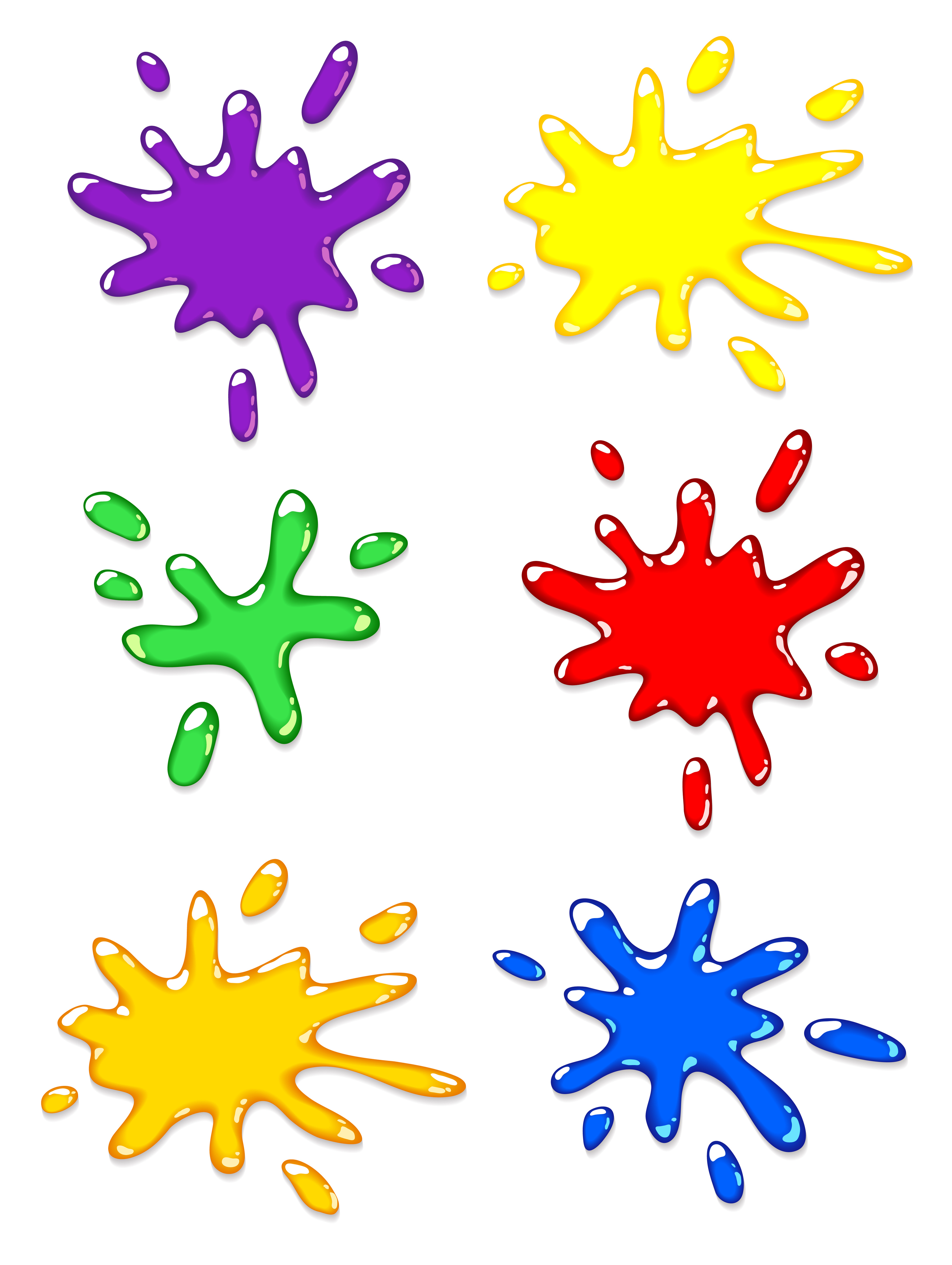 3361x4463 Splatter Cliparts