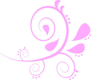 299x264 Paisley Curves Pink Clip Art