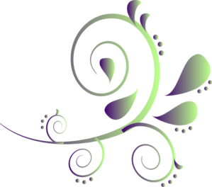 299x264 Purple To Green Paisley Clip Art