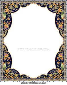 236x299 Clip Art Of Green, Pink, Purple And Orange Floral Pattern