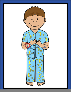 232x300 Putting On Pajamas Clipart Free Images