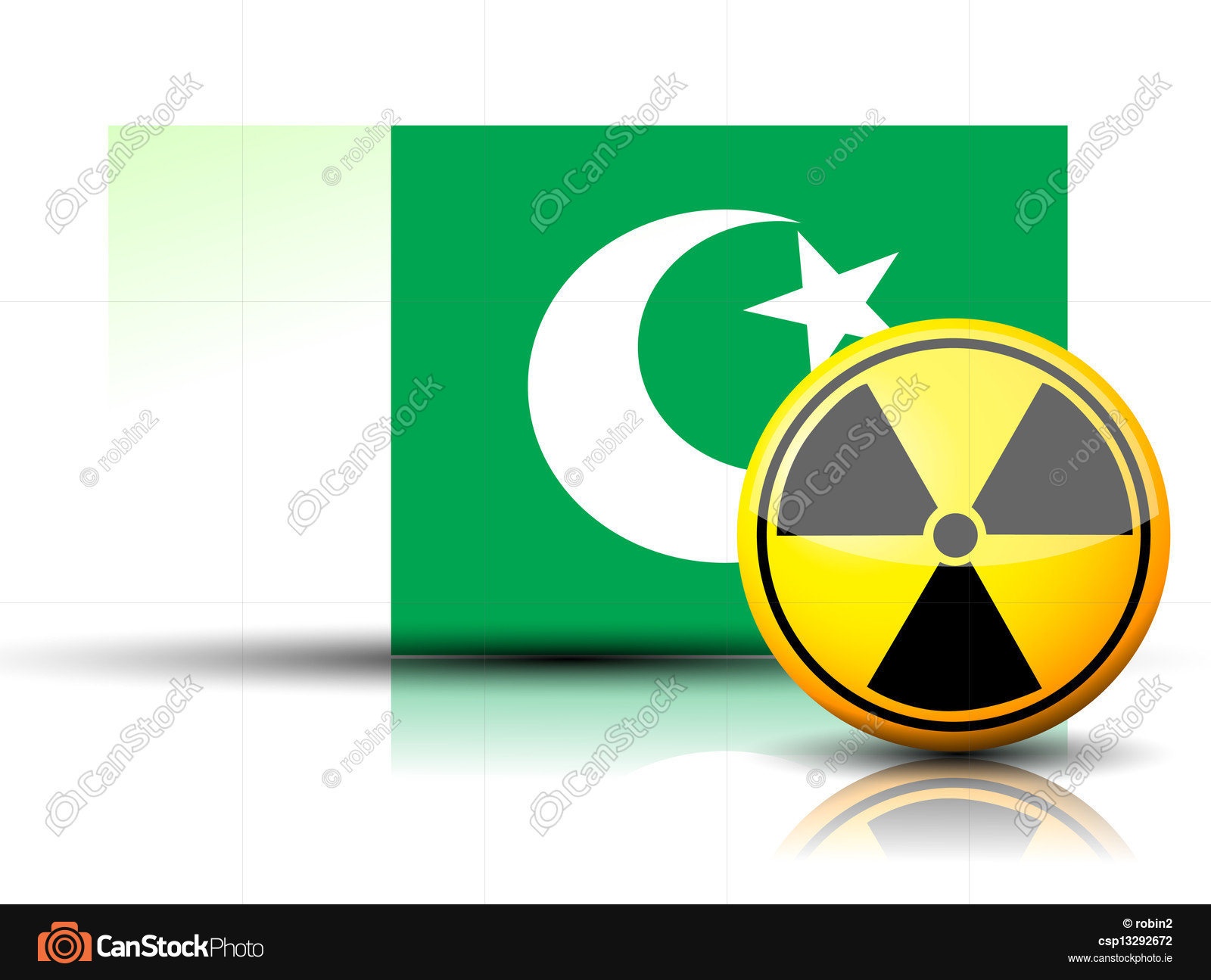 1600x1295 Pakistan Nuclear Flag Vectors Illustration