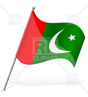 362x400 Wavy Flag Of Pakistan Royalty Free Vector Clip Art Image