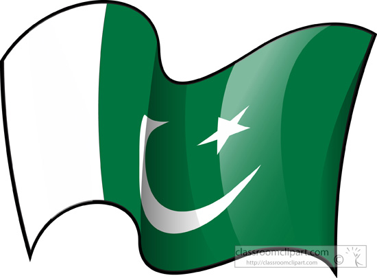 550x405 World Flags Clipart Pakistan Flag Waving 3