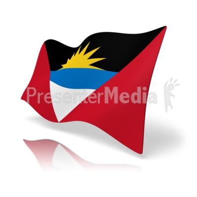 400x400 This Clip Art Image Shows The Antigua And Barbuda Flag