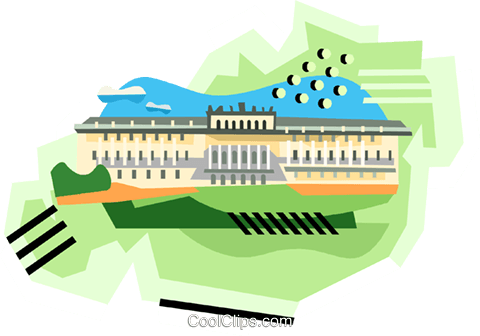 480x336 Palace Vienna Royalty Free Vector Clip Art