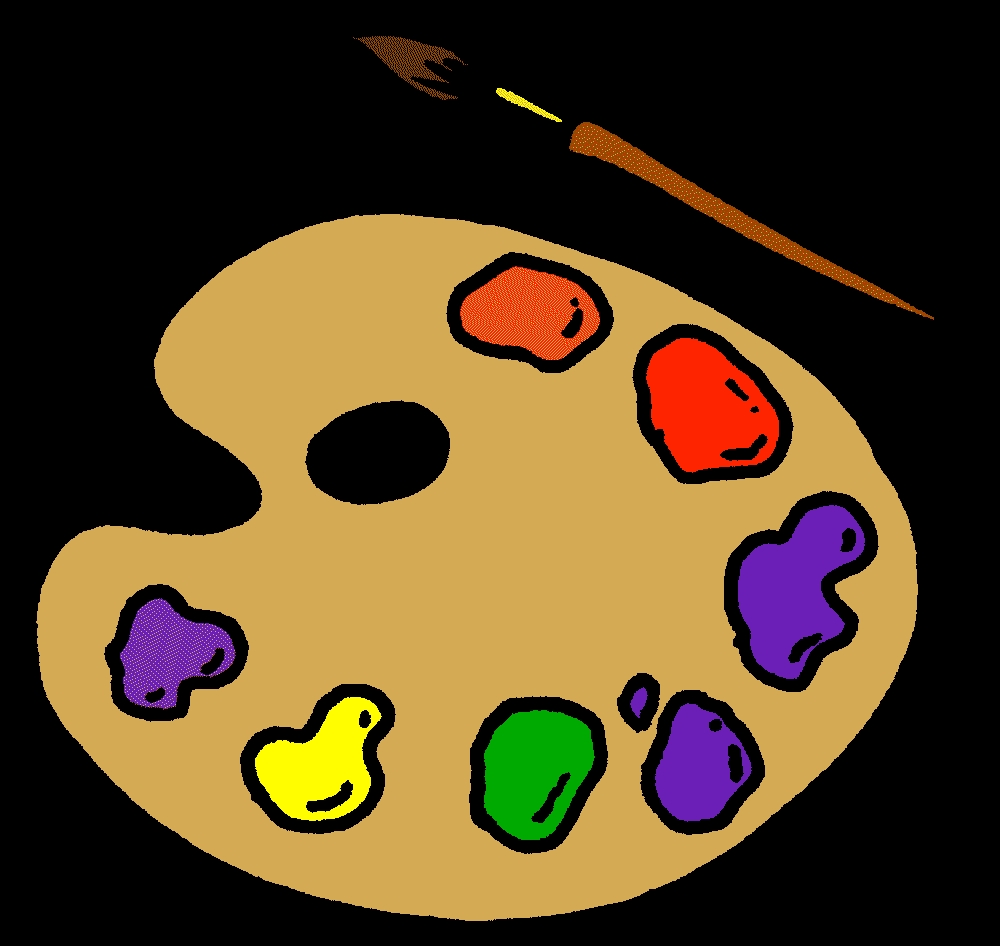 1000x946 Awesome Paint Palette Clipart Design