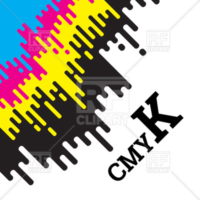 400x400 Cmyk Palette On White Background Royalty Free Vector Clip Art