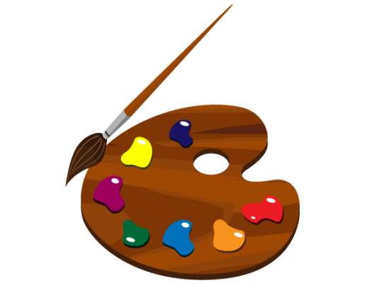 518x403 A Free Paint Palette Clip Art Clipart Panda