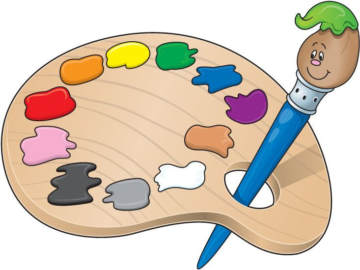 733x550 Art Palette Clipart Alihkan.us