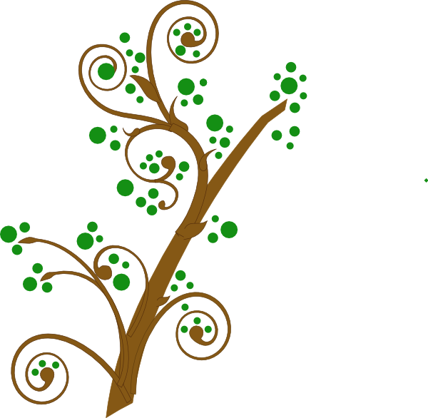 600x586 Brown And Green Tree Branch Clip Art