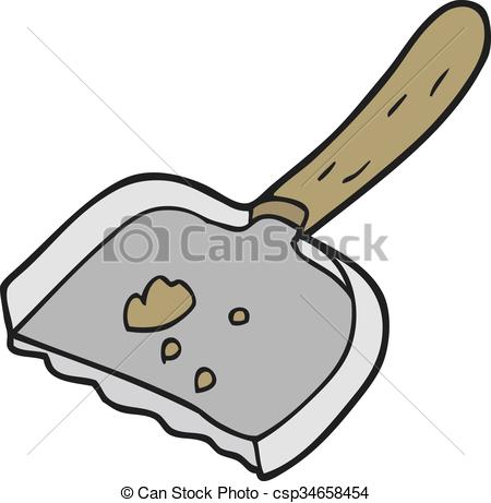 450x461 Freehand Drawn Cartoon Dust Pan Clipart Vector