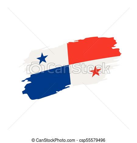 450x470 Panama Flag, Vector Illustration On A White Background Eps Vectors