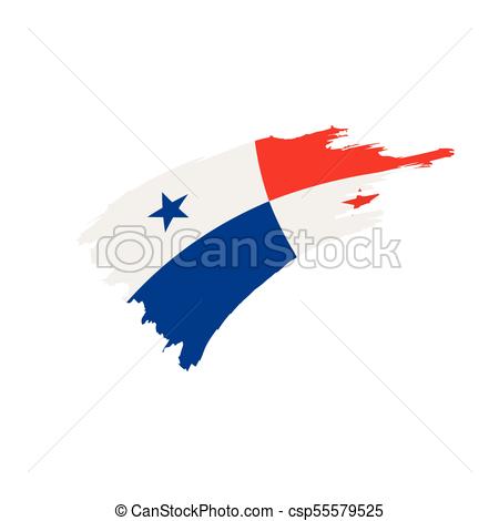 450x470 Panama Flag, Vector Illustration On A White Background Vector
