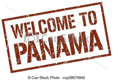 450x318 Welcome To Panama Stamp Eps Vector