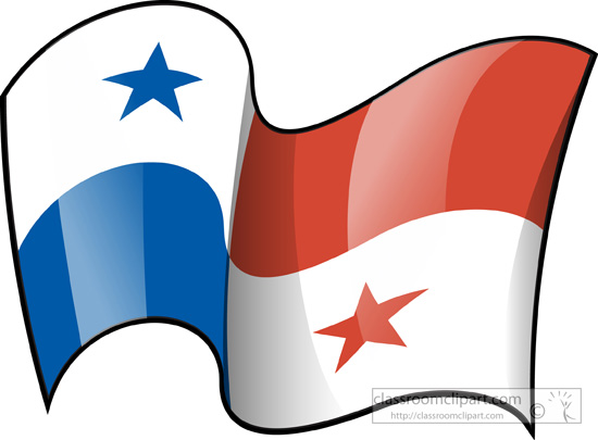 550x405 World Flags Clipart Panama Flag Waving 3