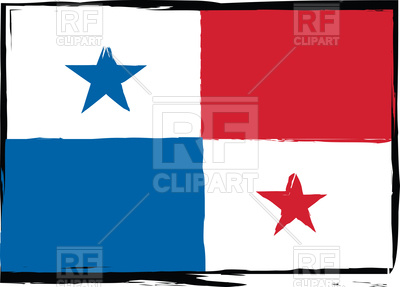 400x287 Abstract Panama Flag Royalty Free Vector Clip Art Image