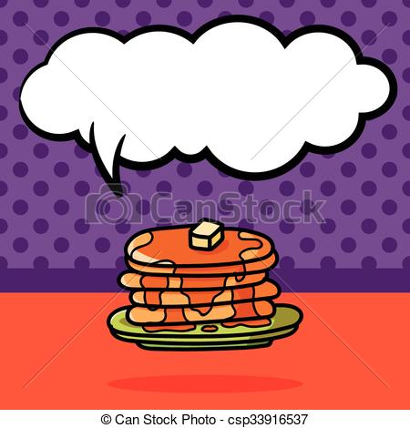 450x470 Pancake Doodle Vectors
