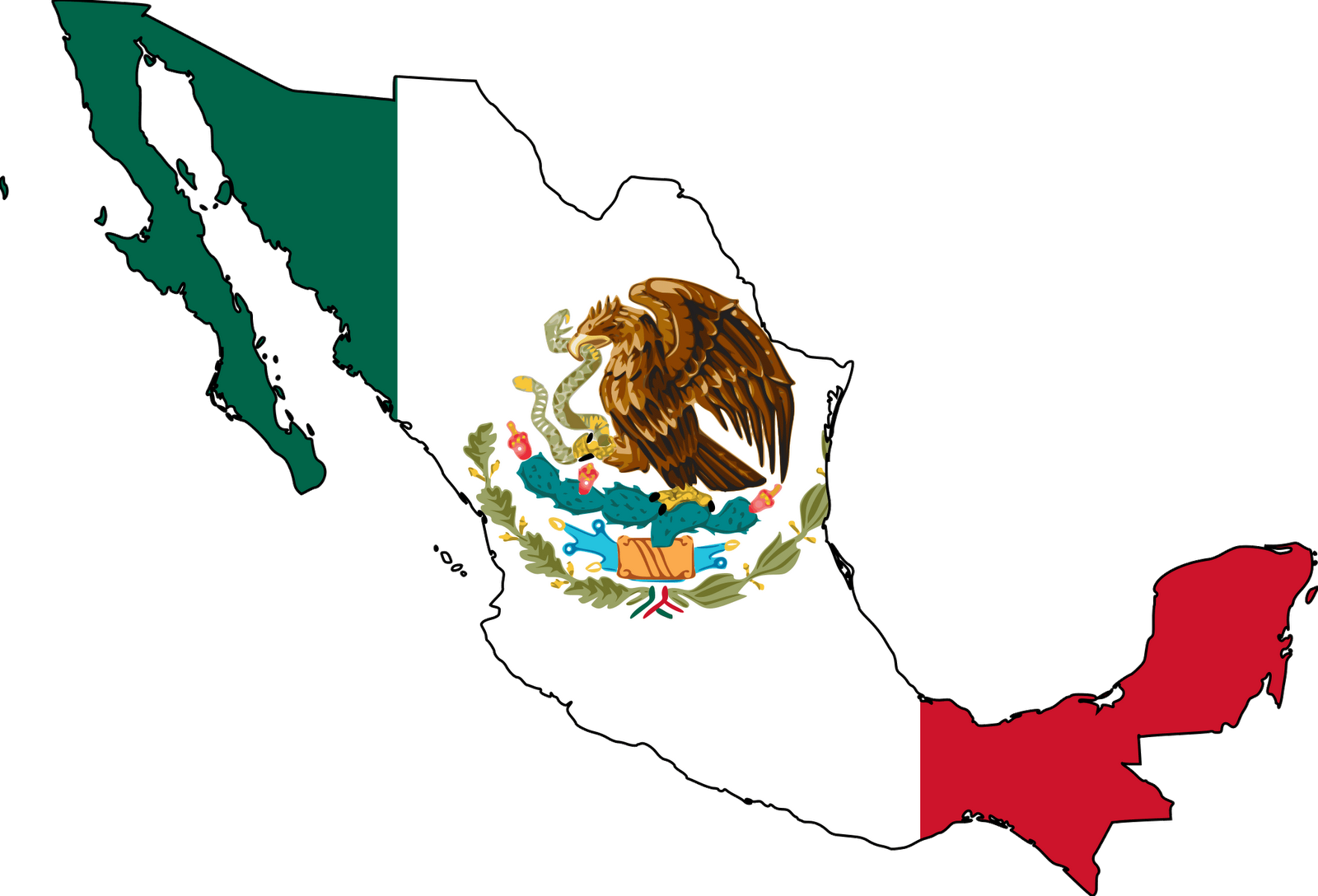 1600x1088 Free Clip Art Maps Mexico Flag Clip Art
