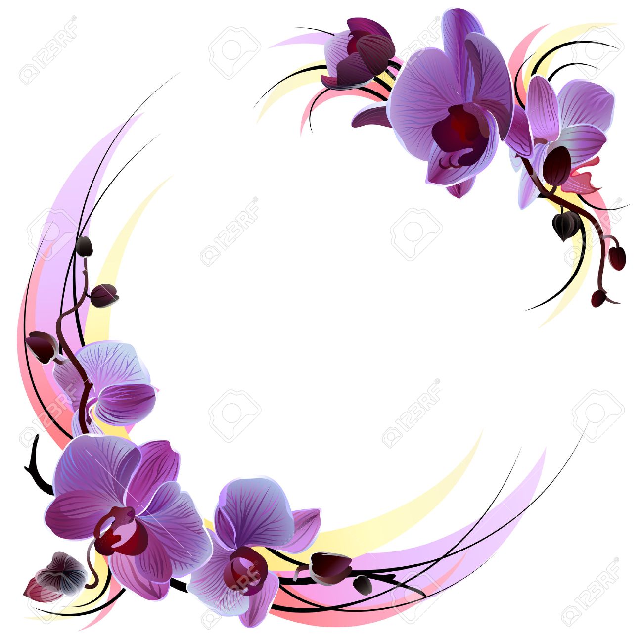 1300x1300 Impressive Idea Violet Clipart Purple And Yellow Pansy Flower Free