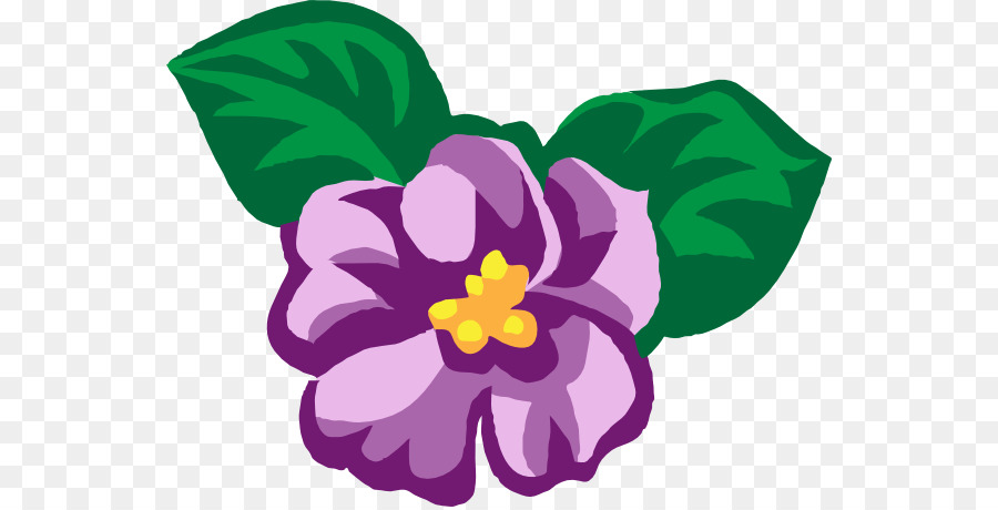 900x460 African Violets Clip Art