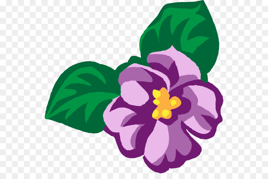 900x600 African Violets Purple Clip Art