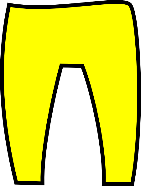 450x595 Yellow Trousers Clip Art