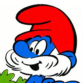 282x281 Smurf Faces Clipart