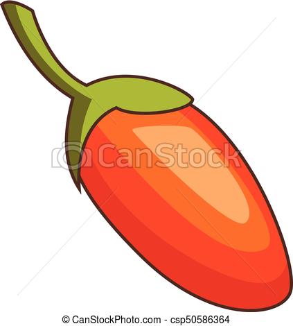 423x470 Red Honeysuckle Icon, Cartoon Style. Red Honeysuckle Icon. Cartoon