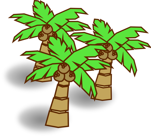 600x544 Coconut Tree Clipart Free Download Clip Art On 6