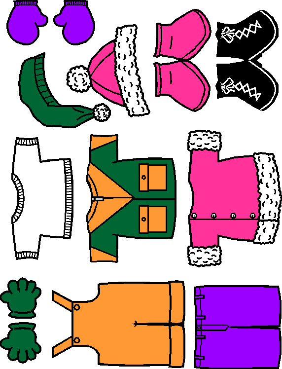 572x748 Cold Weather Clothing Clipart