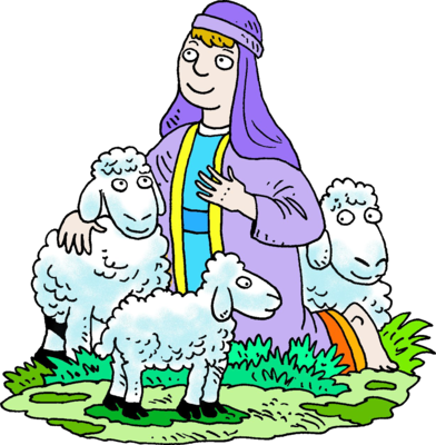 392x400 Lost Sheep Clipart