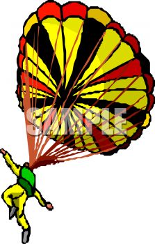 223x350 Illustration Of A Man Skydiving