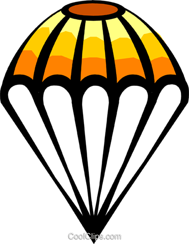 371x480 Parachute Royalty Free Vector Clip Art Illustration Tran0310