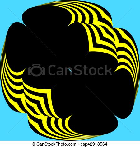 450x470 Abstract Parachute Yellow Black From Down Clip Art Vector