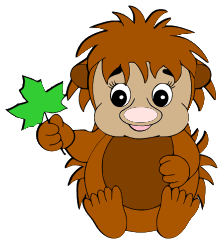 449x491 Cute Hedgehog Clipart