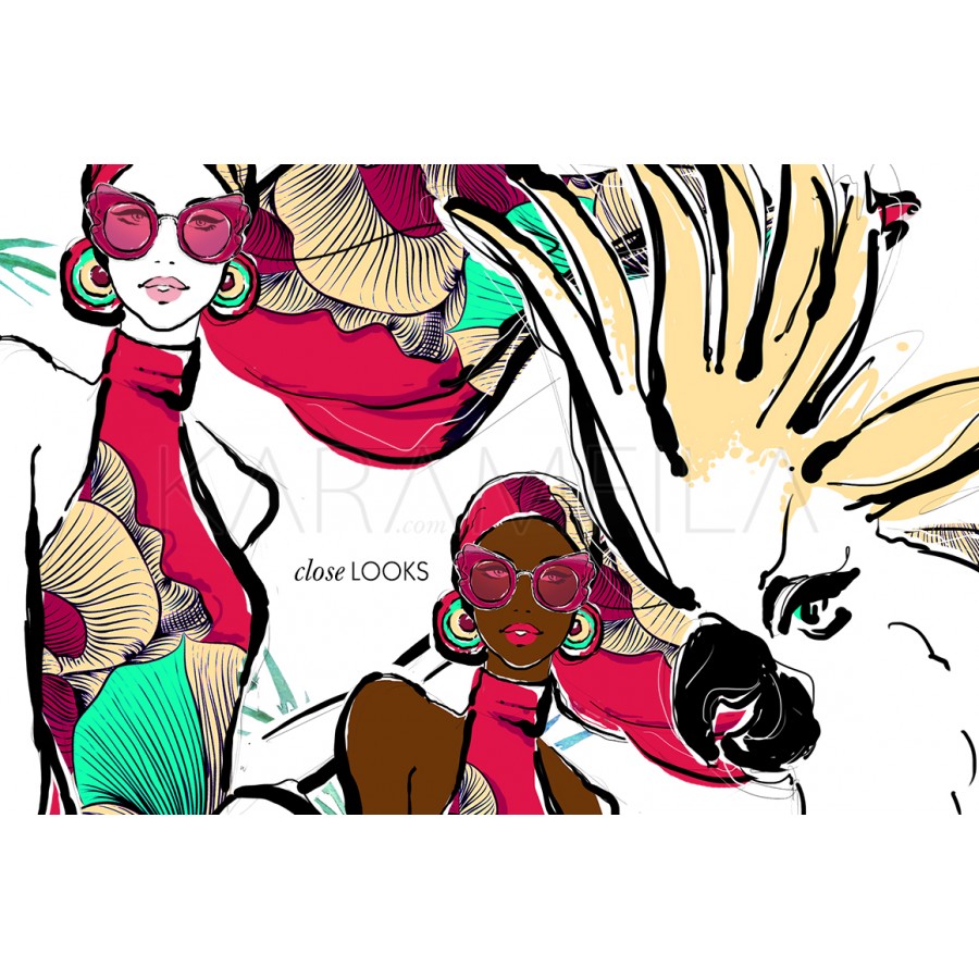 900x900 Summer Fashion Resort Clipart