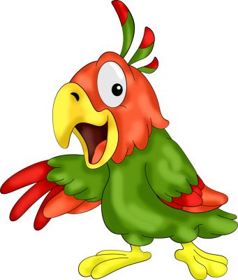 341x400 Parakeet Clipart Talking Bird Pencil And In Color