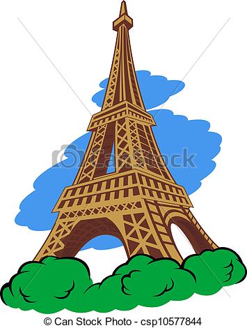 355x470 Eiffel Tower In Paris For Travel Design Eps Vector