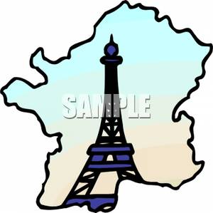 300x299 The Eiffel Tower And A Map Of France