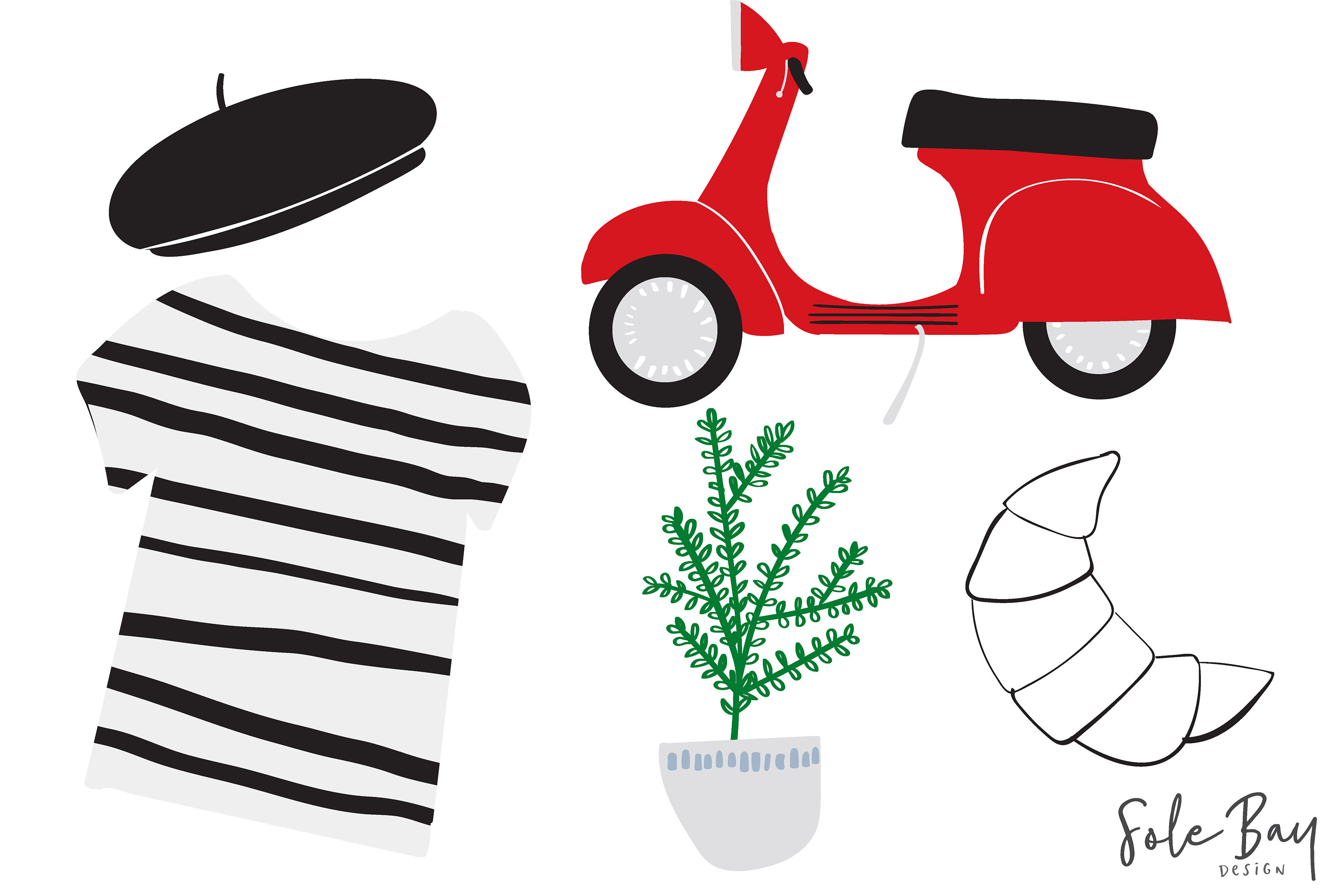 3000x2028 J'Adore, Paris Inspired Digital Clip Art Set, Commercial Use