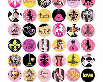 340x270 Paris Stamp Clip Art