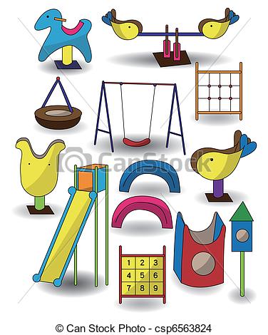 376x470 Cartoon Park Playground Icon Eps Vector