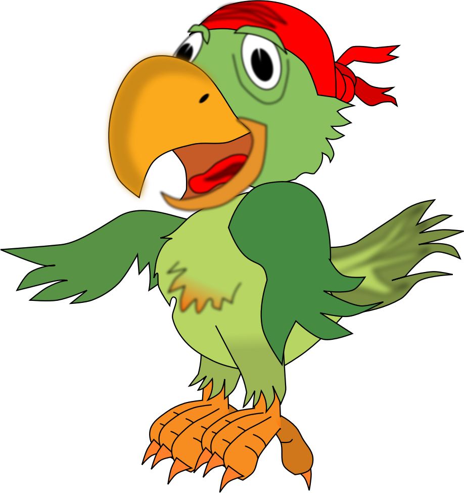 918x975 Pirate Parrot Clipart